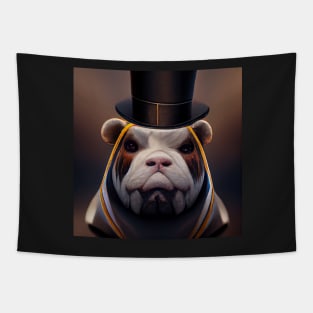 pug in a suit Tapestry