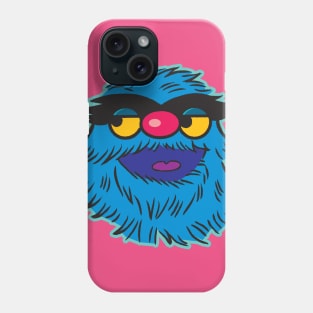 Fuzzy Blue Puppet Phone Case