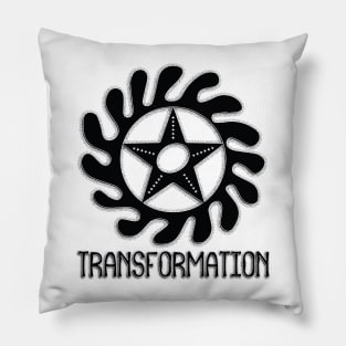 "Transformation" African Ghana Sankofa Adinkra Symbol. Pillow