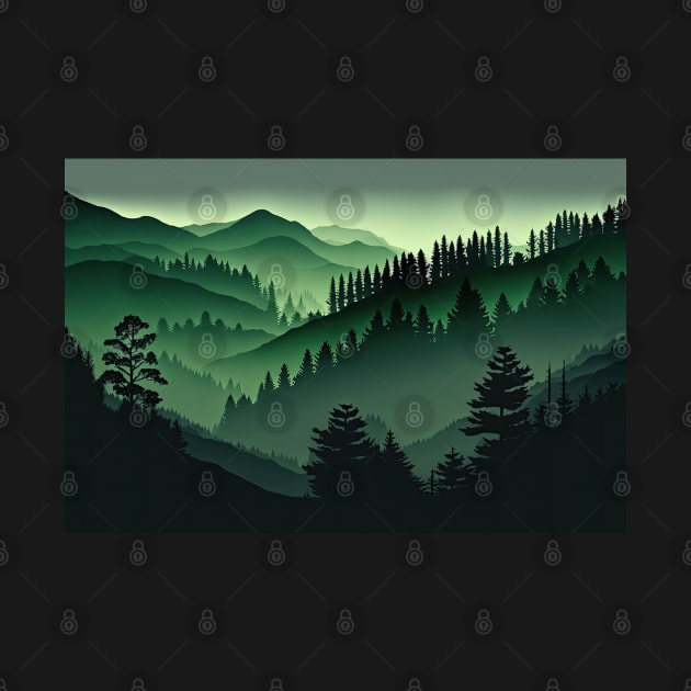 Forest - Mountains by BellaDatura