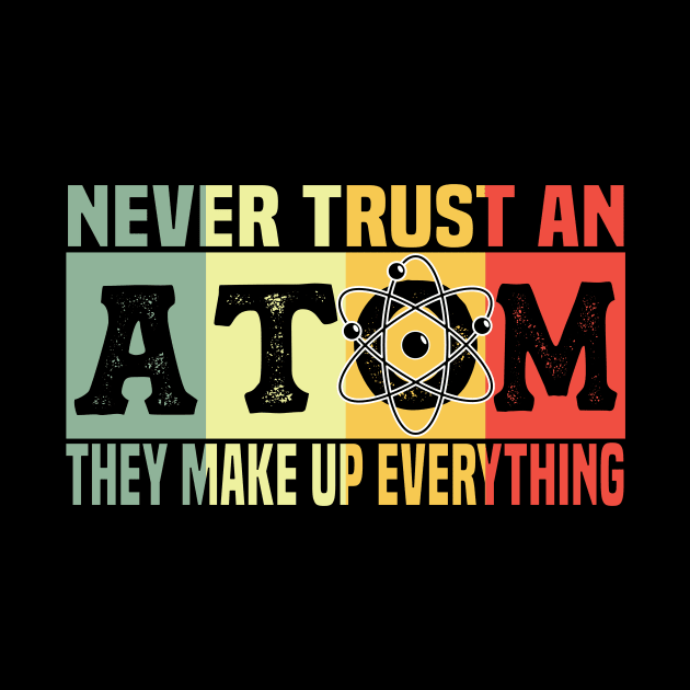 Atom Physics Chemistry Natural Science Vintage by Monstershirts