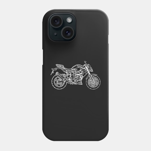 Kawasaki Z125 motorbike Phone Case by Aurealis