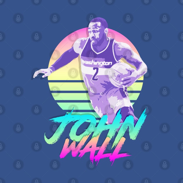 John Wall Retro Futuristic Aesthetic by StupidHead