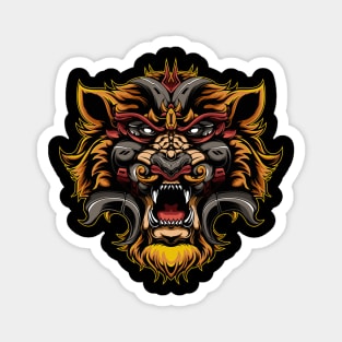 Tiger Illustration Magnet