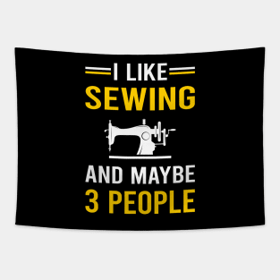 3 People Sewing Tapestry