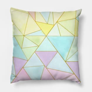 Pastel Triangles Pattern:. Pillow