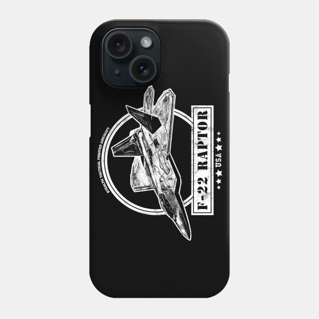 F-22 Raptor Aircraft Phone Case by rycotokyo81