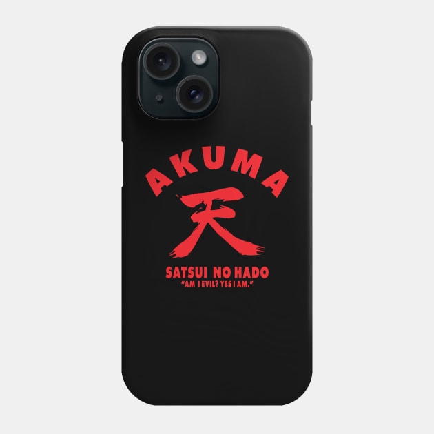 AKUMA Kanji Satsui No Hado Phone Case by Xavi Biker