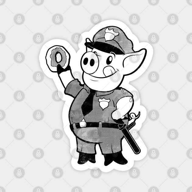 Police Pig Magnet by Howchie