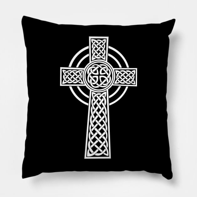 Celtic Cross, Irish Catholic Christian Religious Symbol Pillow by AltrusianGrace