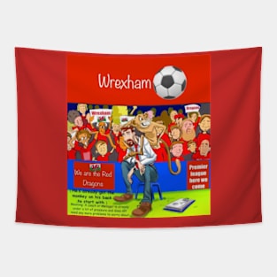 He's already got the monkey on his back, Wrexham funny soccer sayings. Tapestry