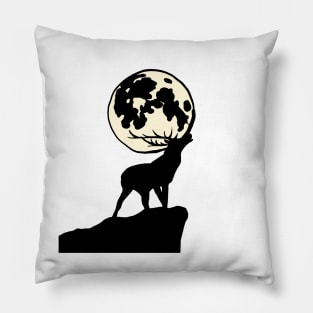 Full moon deer slab Pillow