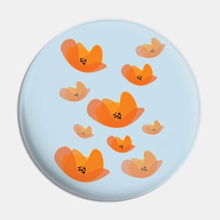 Poppy Rain Pin