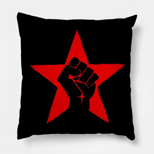 Star Fist Pillow by Tameink