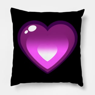 Lewis Heart Purple Pillow