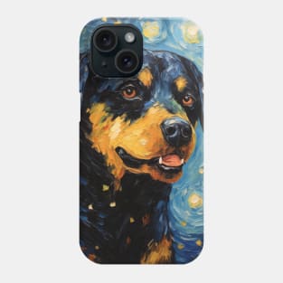 Rottweiler Starry Night Phone Case