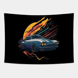 Classic Colorful Car Tapestry