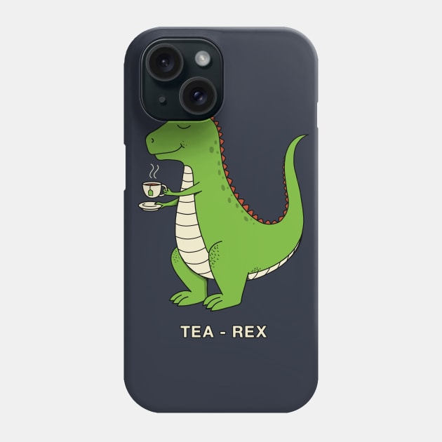 Tea Rex Phone Case by coffeeman