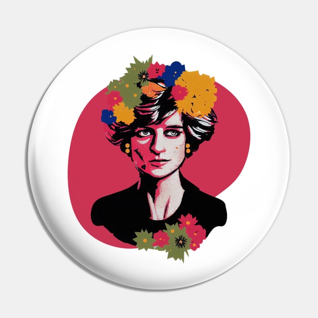 Crown of Flowers - Princess Diana Pin by Fenay-Designs