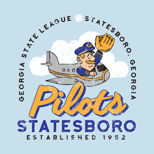 Statesboro Pilots Baseball by MindsparkCreative