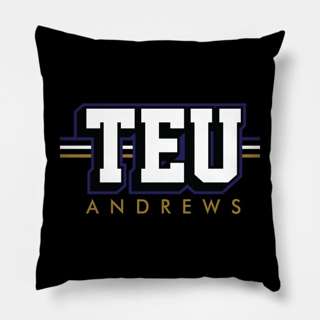 Tight End University - TEU - Mark Andrews - Baltimore Ravens Pillow by nicklower