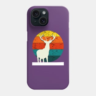 Vintage retro sunset art of zoo Phone Case