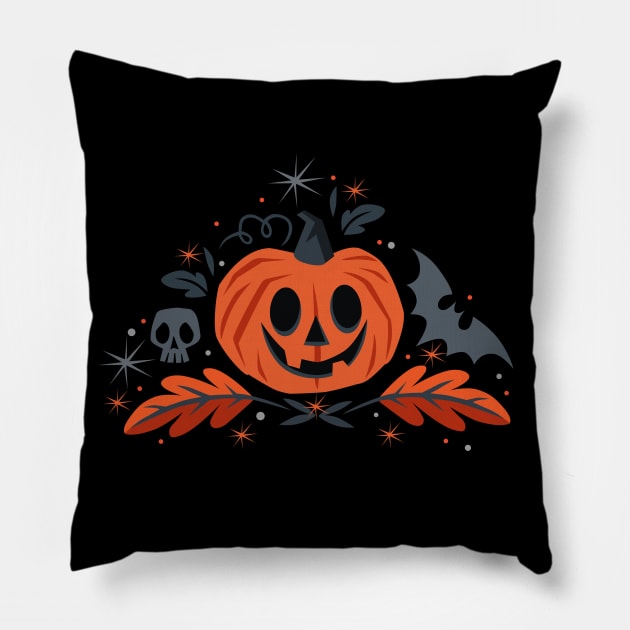 pumpkin halloween Pillow by richhwalsh