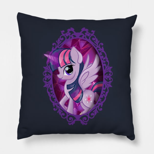 My Little Pony Twilight Sparkle Mirror Frame Pillow by SketchedCrow