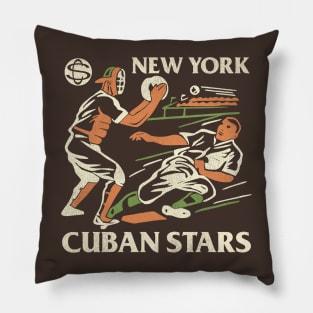 Defunct New York Cuban Stars Baseball Team Pillow