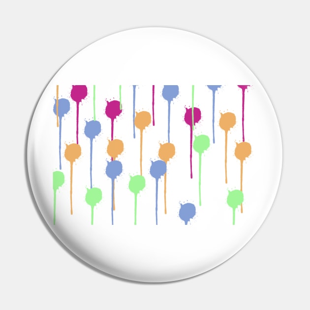 Multicolor Paint Drips Pin by maddie55meadows