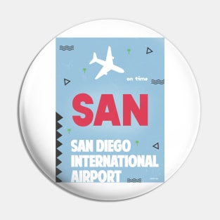 SAN SAN DIEGO airport 3 Pin