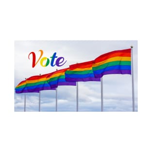 Vote for Gay Rights LGBTQ Flag T-Shirt