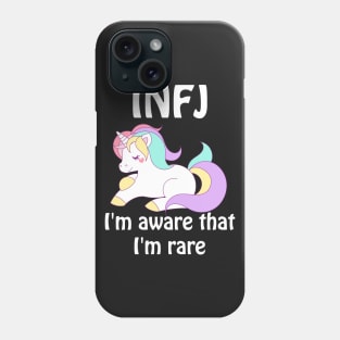 INFJ Unicorn Rare Personality Type T-Shirt Phone Case