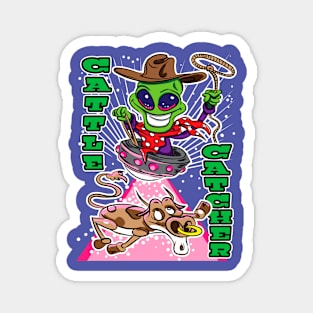 Cattle Catcher Alien Abduction Cow Magnet