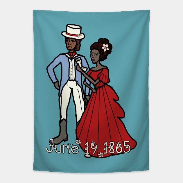 A Juneteenth Promenade Tapestry by LochNestFarm