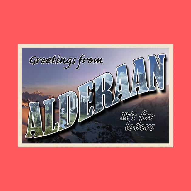 Alderaan Travel Postcard by CJROBBINS