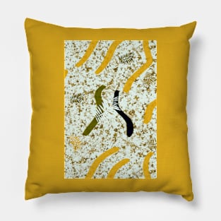 Ferns on Leaf Litter Pillow