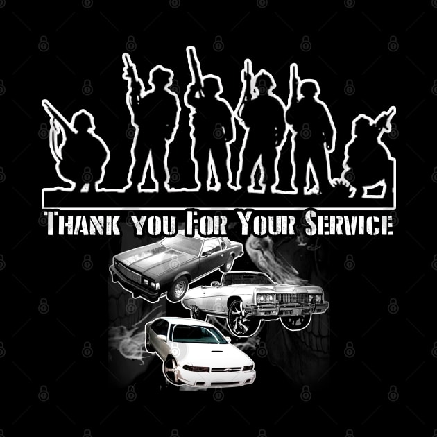 Thank You For Your Service Veteran Military INC by Black Ice Design