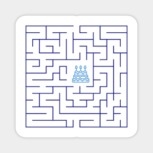 Square maze Magnet