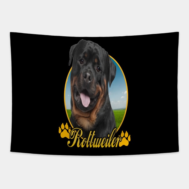 Rottweiler Tapestry by petermurphy619