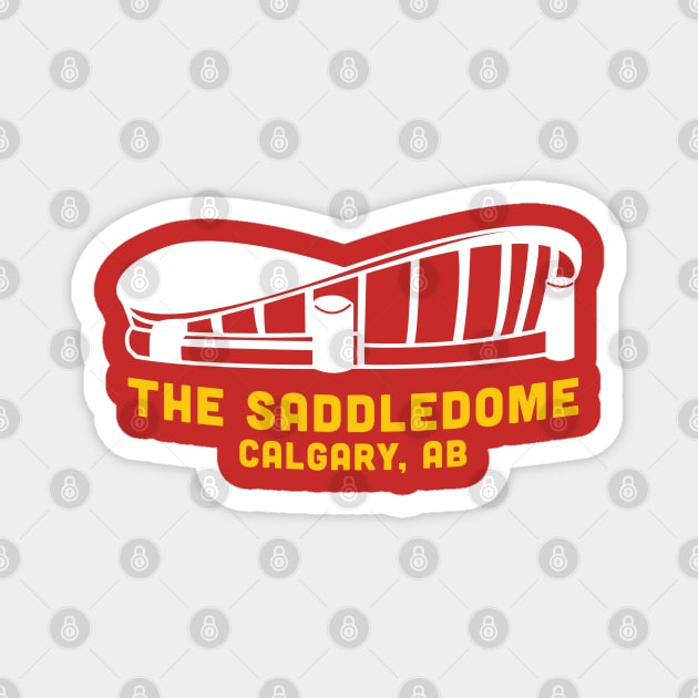 The Saddledome: Calgary, Alberta Magnet by tailgatemercantile