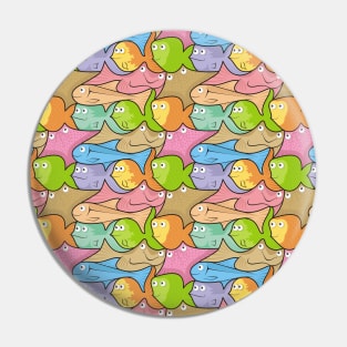 Fishes Cartoon Pattern Pin