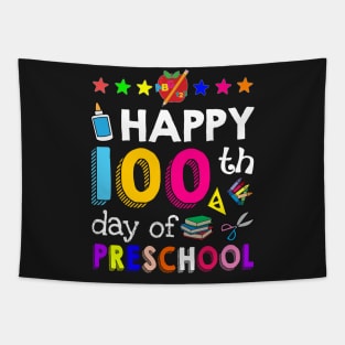 Happy 100 Days Of preschool  Awesome T shirt For K Tapestry