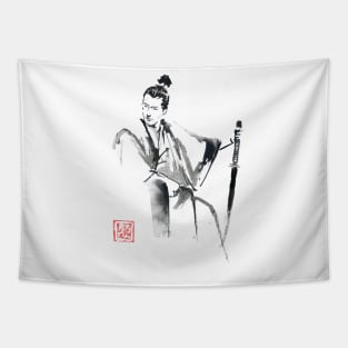 seated samurai Tapestry