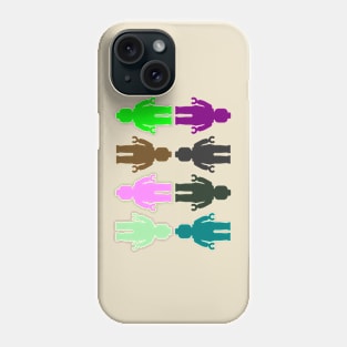 8 x Minifig Stickers Phone Case