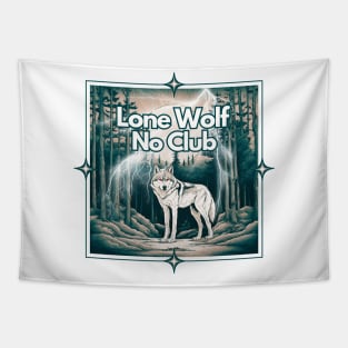 Lone wolf no club Tapestry