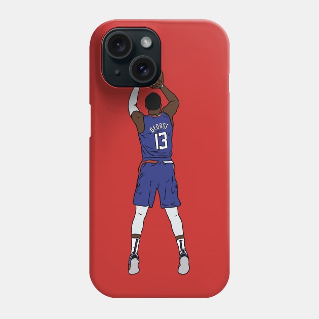 Paul George Jumpshot Phone Case by rattraptees