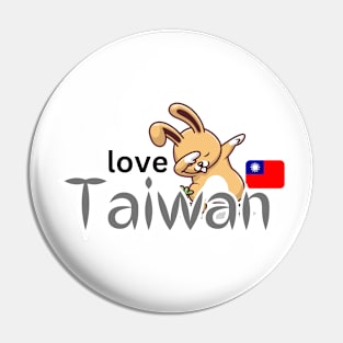 Love Taiwan - Support Taiwan Pin