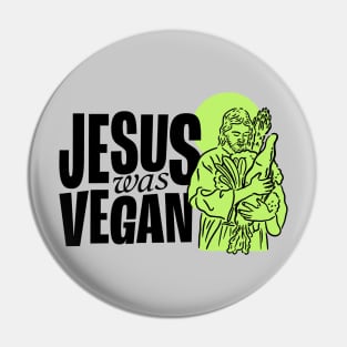 Vegan Jesus Pin