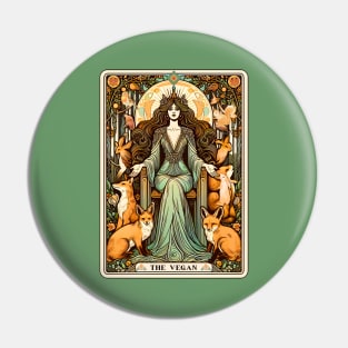 Vegan Tarot Card Goddess Pin